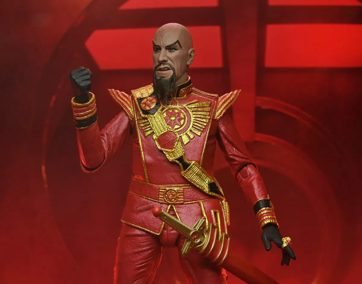 Figurine NECA - Flash Gordon (1980) Ultimate Ming (Red Military Outfit)