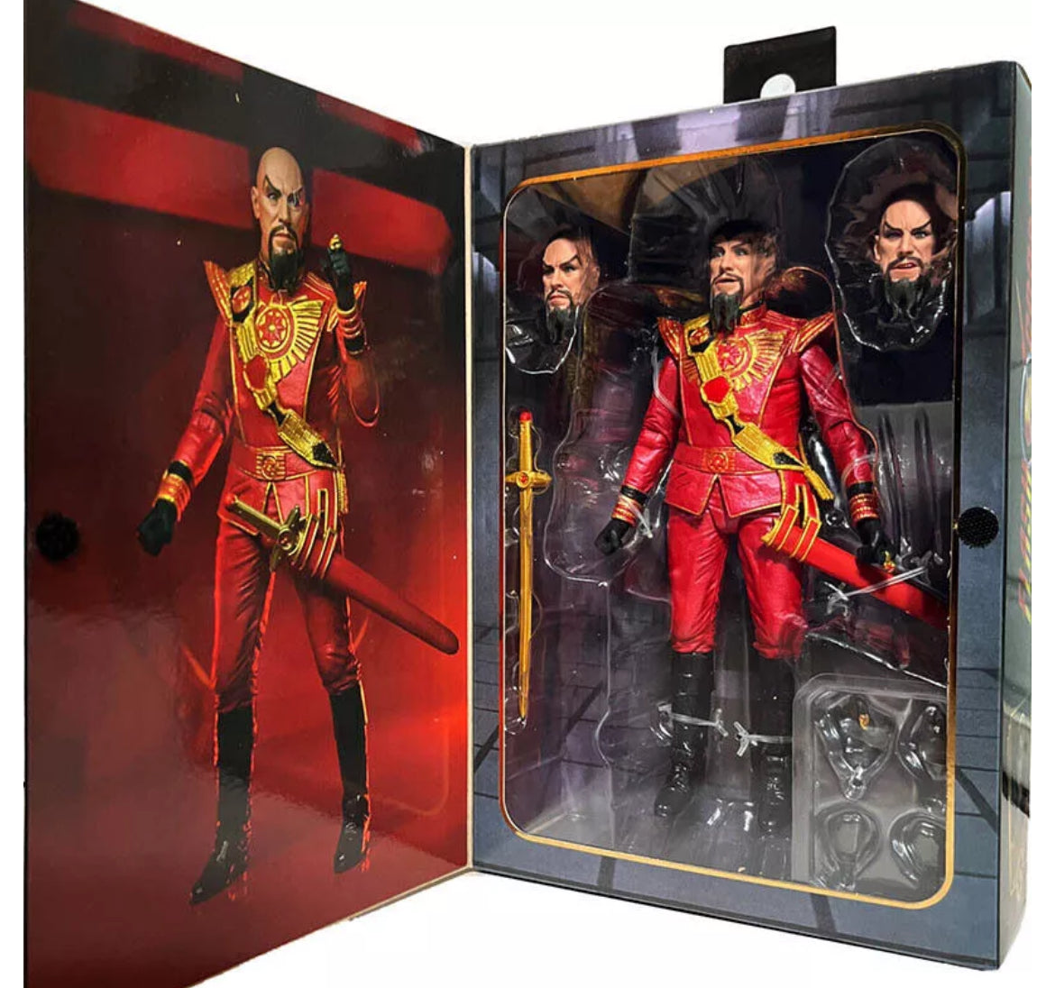 Figurine NECA - Flash Gordon (1980) Ultimate Ming (Red Military Outfit)