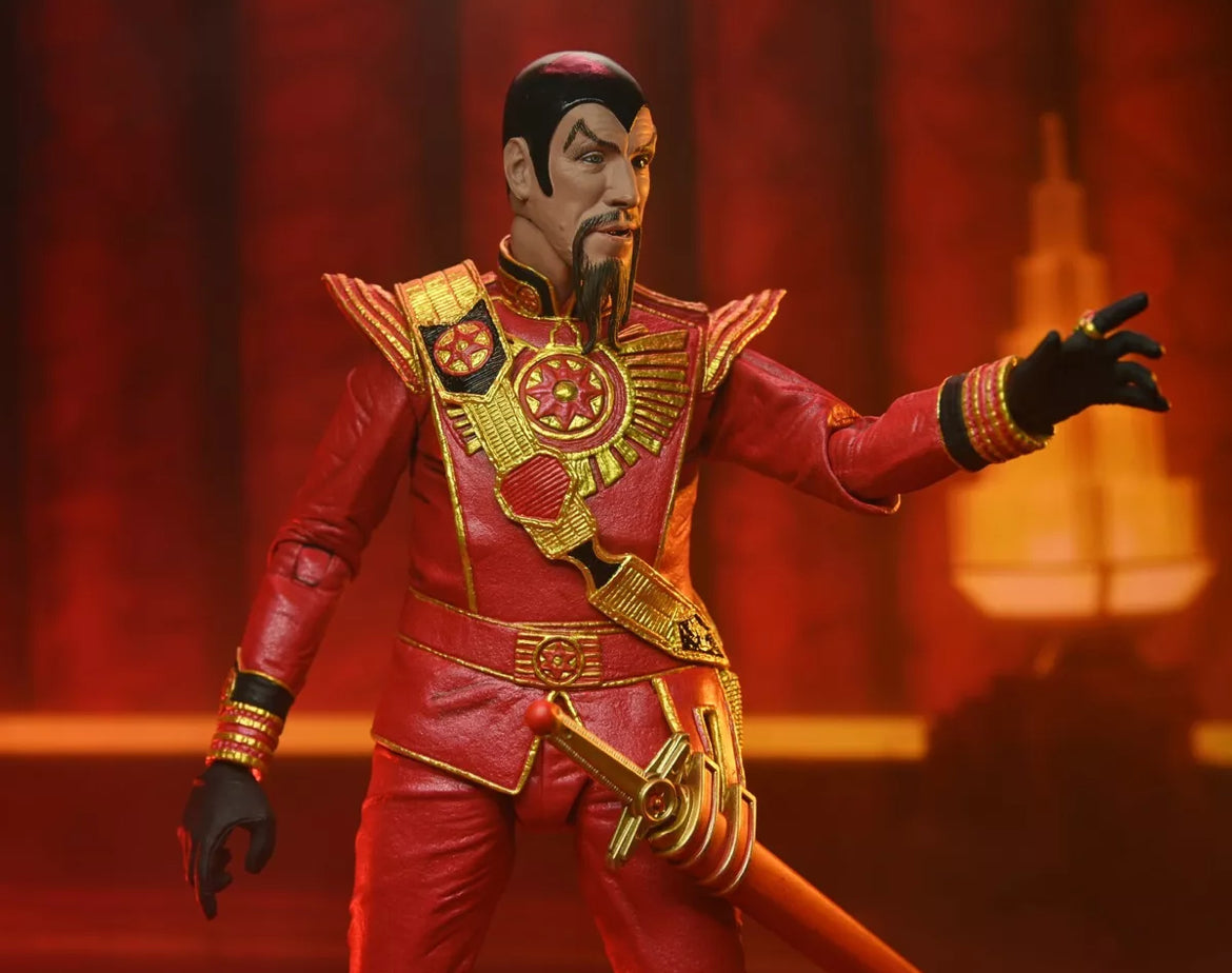 Figurine NECA - Flash Gordon (1980) Ultimate Ming (Red Military Outfit)
