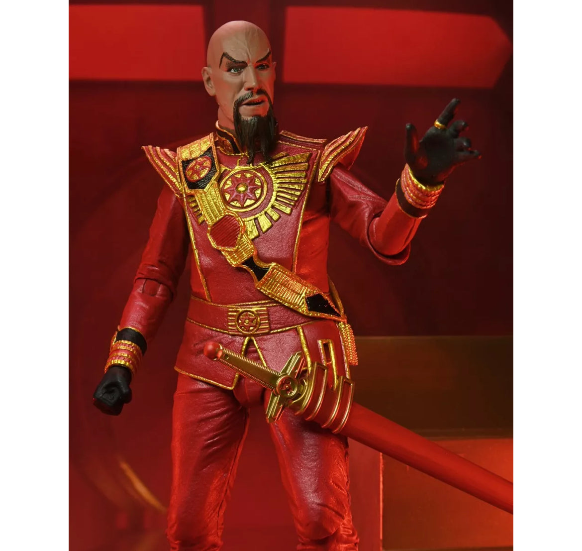 Figurine NECA - Flash Gordon (1980) Ultimate Ming (Red Military Outfit)