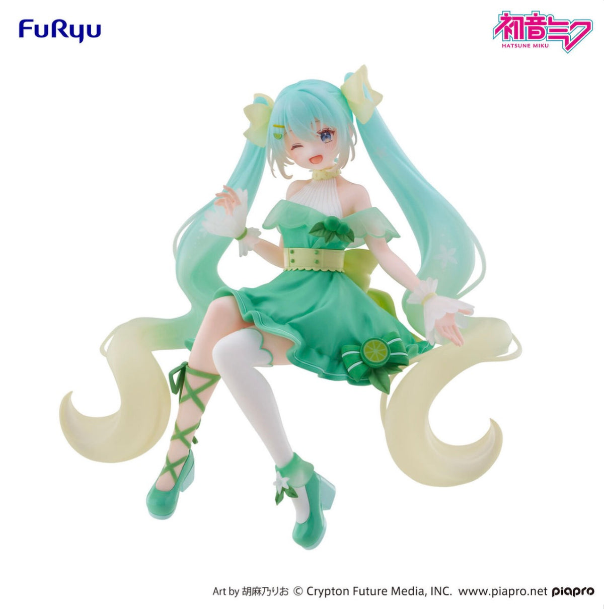 Figurine Hatsune Miku Lime Ver. Noodle Stopper