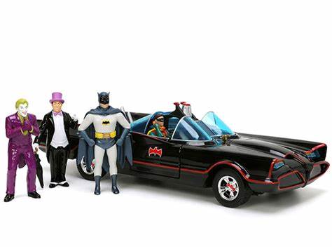 Batman, Robin, The Penguin, The Joker & Batmobile Classic TV Series