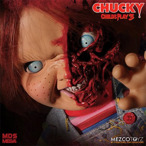 Figurine Chucky Child's Play 3 Scarred Talking Pizza Face