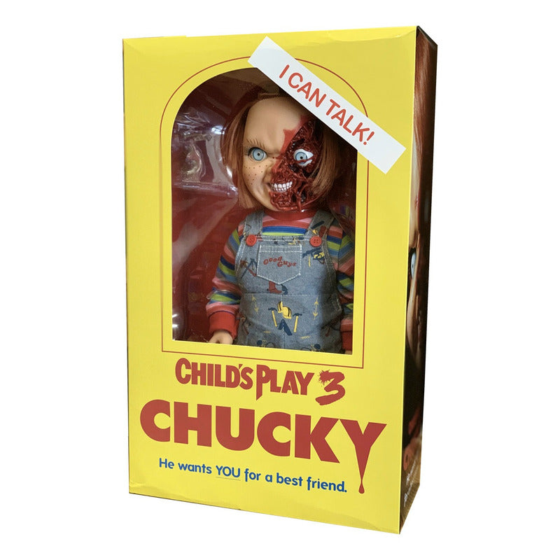 Figurine Chucky Child's Play 3 Scarred Talking Pizza Face