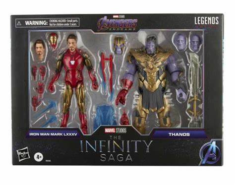 Figurine Marvel - Avengers Endgame the Infinity Saga Iron Man & Thanos Legends Series Pack de 2