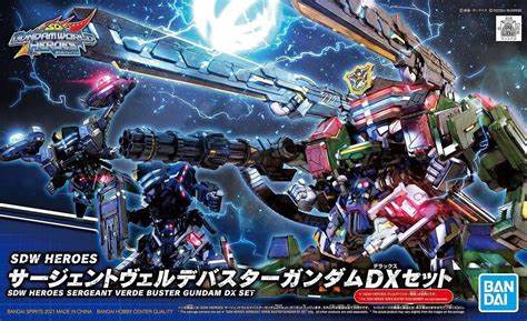 Gundam - SDW Heroes Sergeant Verde Buster Gundam DX Set [SD]