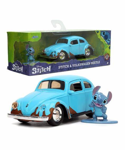 Lilo and Stich - Stitch Figurine & 1959 Volkswagen Beetle