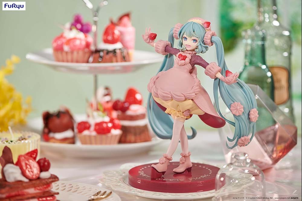 Figurine Hatsune Miku Strawberry Chocolate Shortcake Sweet Sweets Series