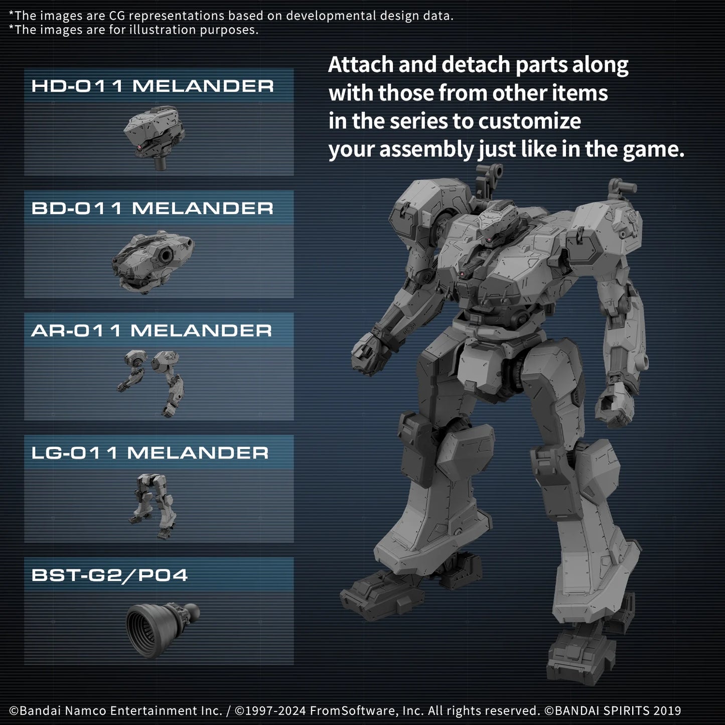 Maquette - Armored Core VI Balam Industries BD-011 Melander Model Kit