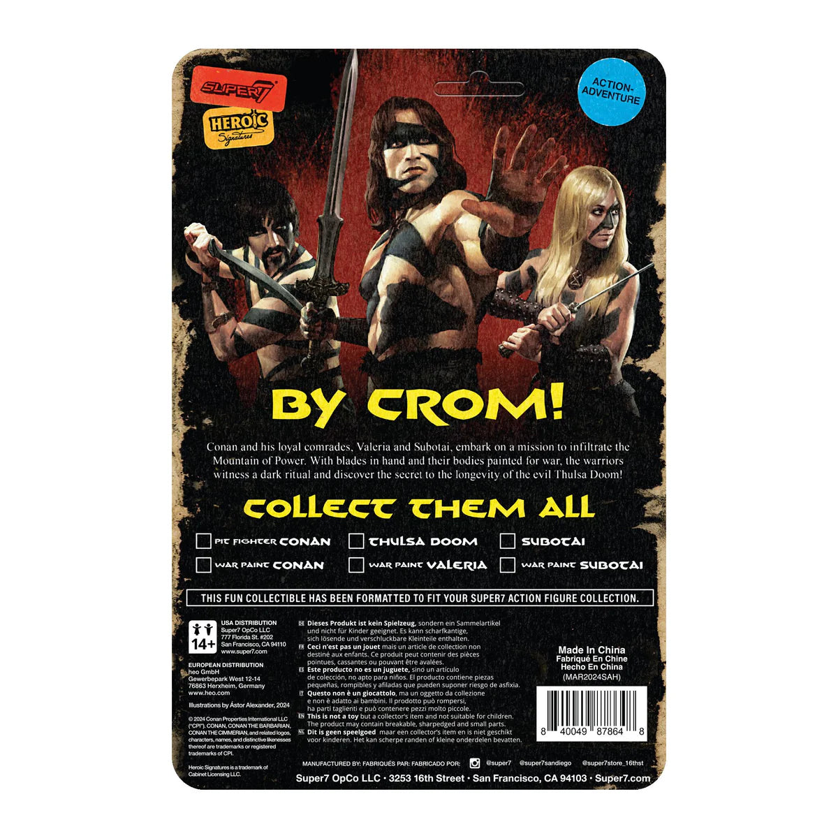 Figurine Conan le Barbare - Valeria War Paint ReAction Wave 02