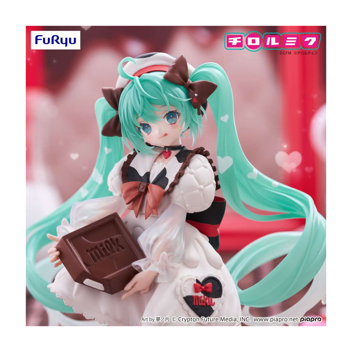 Figurine Hatsune Miku x Tirol Choco Milk Ver. Trio-Try-It