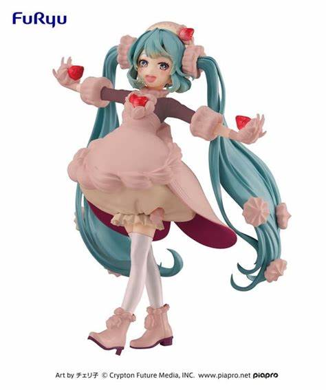 Figurine Hatsune Miku Strawberry Chocolate Shortcake Sweet Sweets Series